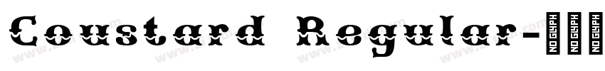 Coustard Regular字体转换